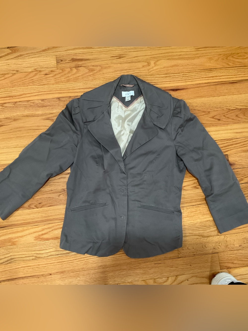 LOFT women Gray Pea Coat